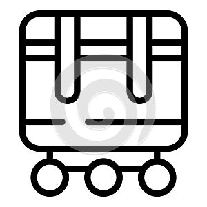 Modern transport system icon outline vector. Freightage distribution