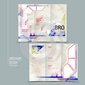 Modern tri-fold brochure design