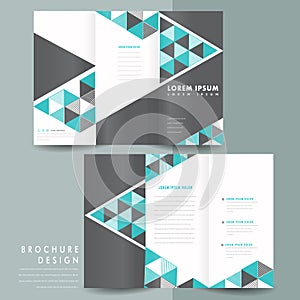 Modern tri-fold brochure template design