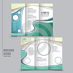 Modern tri-fold template design