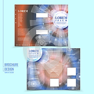 Modern tri-fold template design