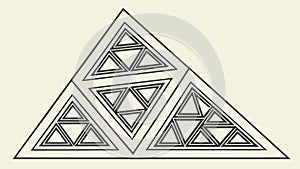 Modern Triangular Geometric Pattern: Abstract Design Element Vector Design Generative AI