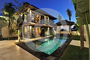 Modern tropical villa with swimming pool
