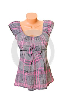 Modern tunic on a white.