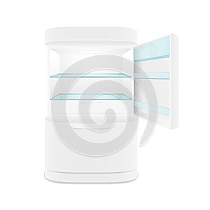 Modern two door white refrigerator