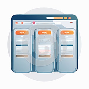 Modern UIUX Web Design Application Interface