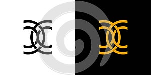 Modern and unique CC logo design