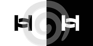 Modern and bold H logo design photo