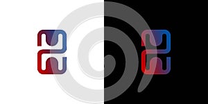 Modern and unique H logo design