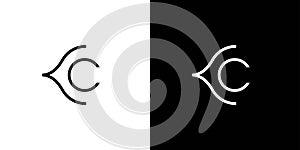 modern and unique C logo design