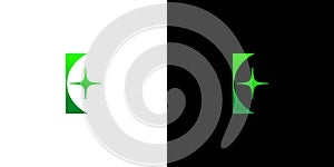 Modern and unique E clean logo design