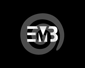 Modern Unique Letter EMB Logo Design photo