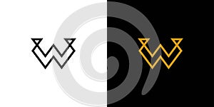 modern and unique W logo design