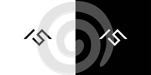 Modern and unique MS initials logo design