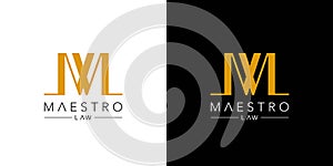 Modern and luxry MW logo design