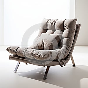 Modern Upholstered Bed Chairs: Postminimalism Style With Metallic Rotation