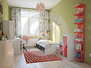 Modern Urban Contemporary Scandinavian Children Room