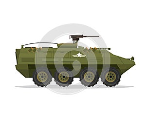 Modern Urban Military Vehicle Illustration