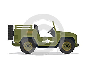 Modern Urban Military Vehicle Illustration