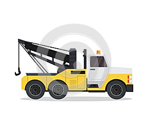 Modern Urban Tow Truck Illustration