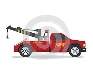 Modern Urban Tow Truck Illustration