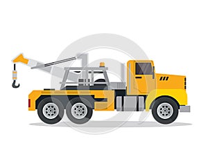 Modern Urban Tow Truck Illustration