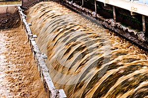 Modern urban wastewater plant