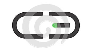 Modern USB C or Data Link Icon, for Connectivity and Technology, vector design Generative AI