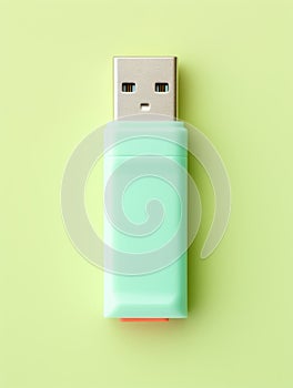 Modern USB flash drive Storage Device Vertical Illustration.