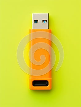 Modern USB flash drive Storage Device Vertical Illustration.