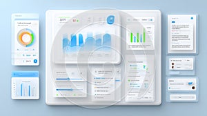 Modern User Interface Design Showcasing Data Visualization Tools and Interactive Elements for Effective Analysis and