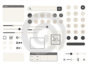 Modern user interface elements for interactive design