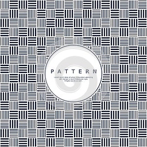 Modern variation stripe line abstract seamless pattern. Square lines pattern.