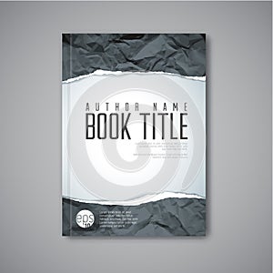 Modern Vector abstract book cover template