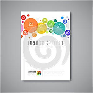 Modern Vector abstract brochure design template