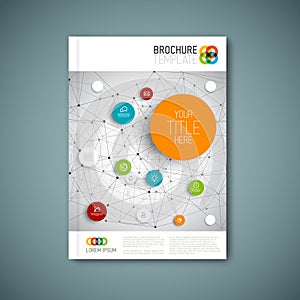 Modern Vector abstract brochure report design template