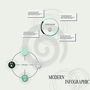 Modern vector abstract infographic elements.