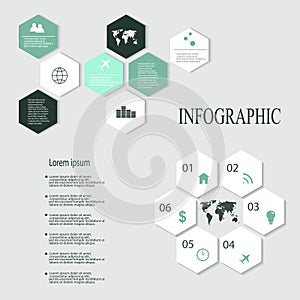 Modern vector abstract infographic elements.