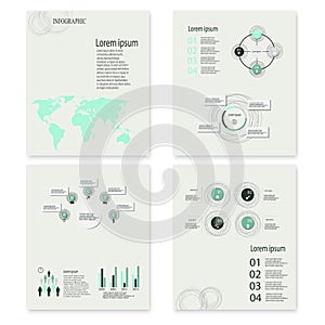 Modern vector abstract infographic elements.