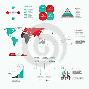 Modern vector abstract infographic elements.