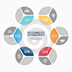 Modern vector info graphic for business project