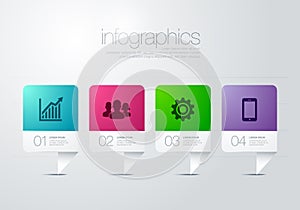 Modern vector infographic diagram with bar