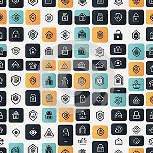 Modern Vector Line Icon Set â Cybersecurity & Data Protection photo