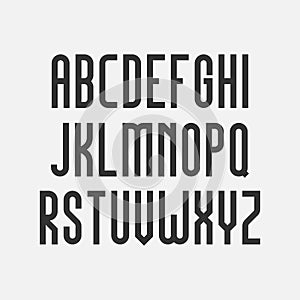 Modern vector sans serif font