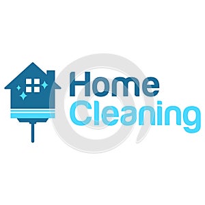 Modern vector simple house cleaning logo design icon template. home cleaning service vector illustration for brand, company,