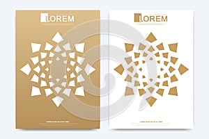 Modern vector template for brochure, Leaflet, flyer, advert, cover, magazine or annual report. A4 size. Islamic design