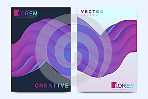 Modern vector template for brochure, leaflet, flyer, cover, catalog, magazine or annual report in A4 size. Colorful