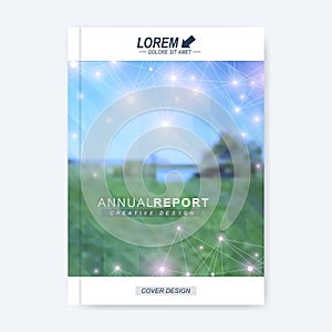 Modern vector template for brochure, leaflet, flyer, cover, magazine or annual report.