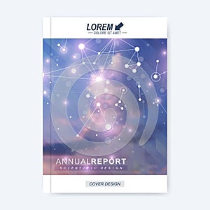 Modern vector template for brochure, leaflet, flyer, cover, magazine or annual report.