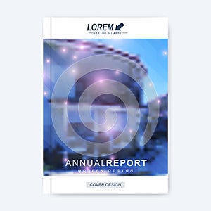 Modern vector template for brochure, leaflet, flyer, cover, magazine or annual report. Layout in A4 size. Business